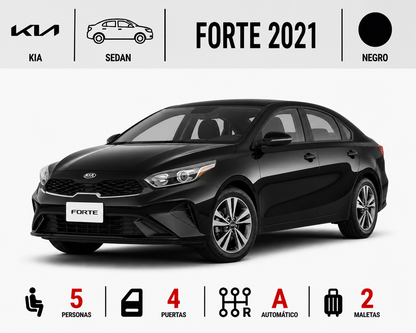 KIA FORTE 2021 NEGRO