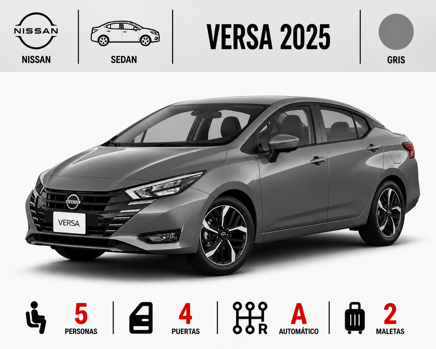 NISSAN VERSA 2025 GRIS