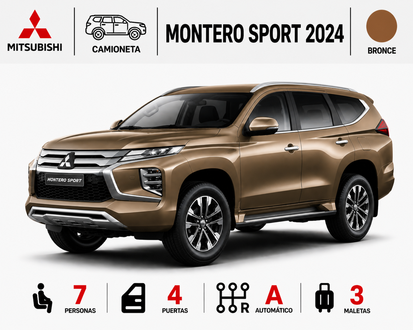 MITSUBISHI MONTERO SPORT 2024 BRONCE
