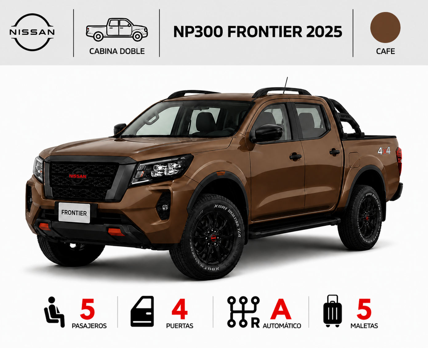 NISSAN NP300 FRONTIER 2025 CAFÉ