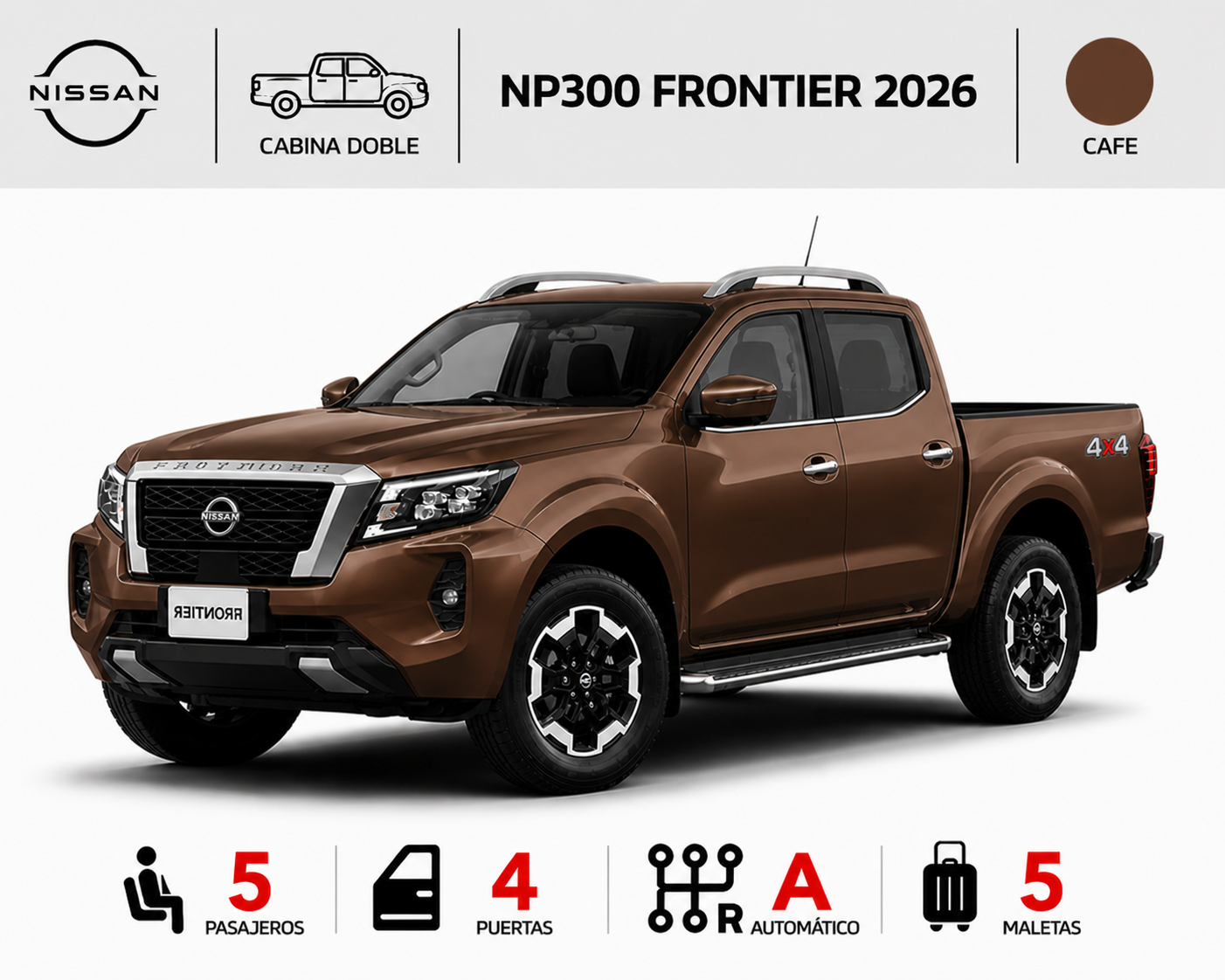 NISSAN NP300 FRONTIER 2026 CAFÉ